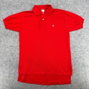 Wilson Polo Shirt Mens M Jack Kramer Red Pique Crown Logo Short Sleeve Vintage
